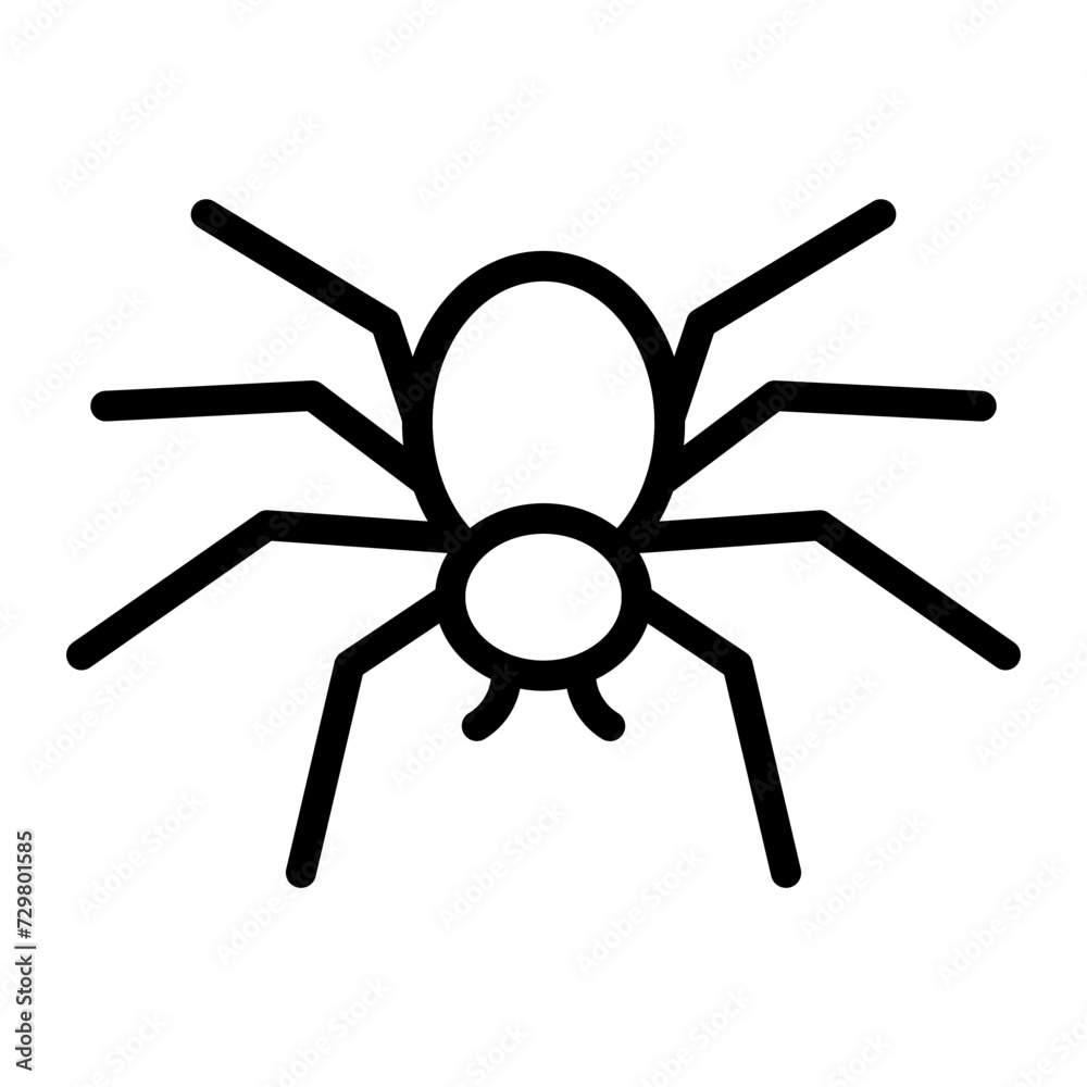 Spider Vector Line Icon