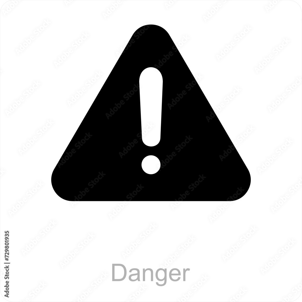 Warning and alert icon concept - obrazy, fototapety, plakaty 