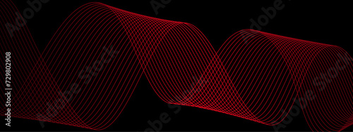 Abstract colorful wave circle line on transparent background modern stream wave and wave curve round lines background. Vector business Illustration pattern of lines in transparent background