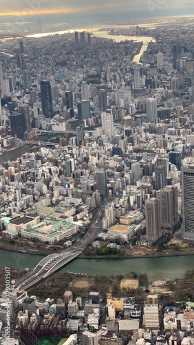 大阪銀橋周辺空からの眺め