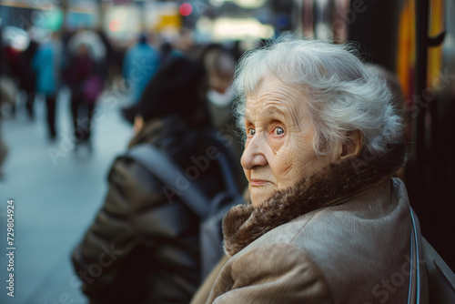 Image of the elderly society in large cities