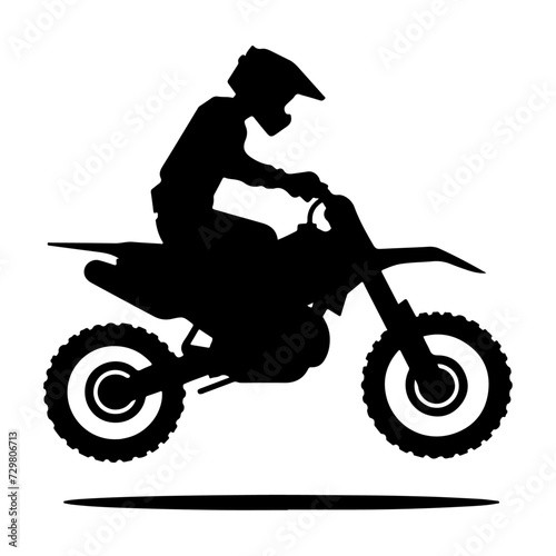 minimal Motorcycle riders vector silhouette black color
