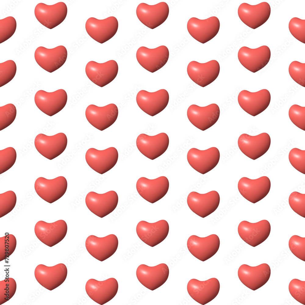 seamless pattern with red hearts seamless pattern with red hearts