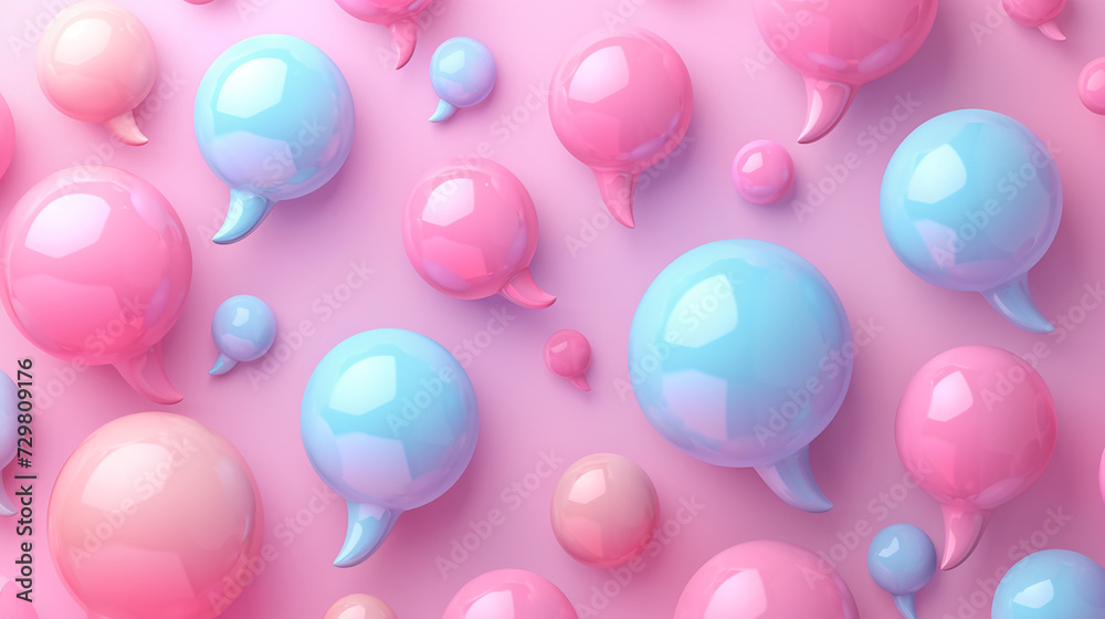 AI art, colorful speech bubble background カラフルな吹き出し背景 AI art, colorful speech bubble background カラフルな吹き出し背景