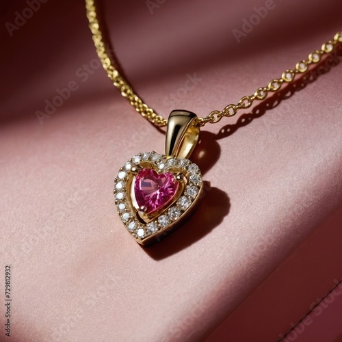 heart shaped pendant necklace 