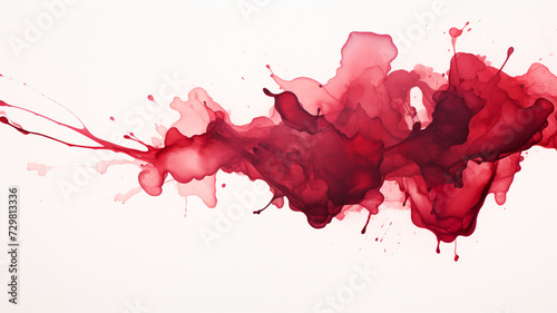 red water color abstract background.