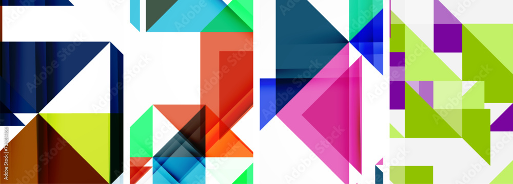 Triangle poster set for wallpaper, business card, cover, poster, banner, brochure, header, website Triangle poster set for wallpaper, business card, cover, poster, banner, brochure, header, website