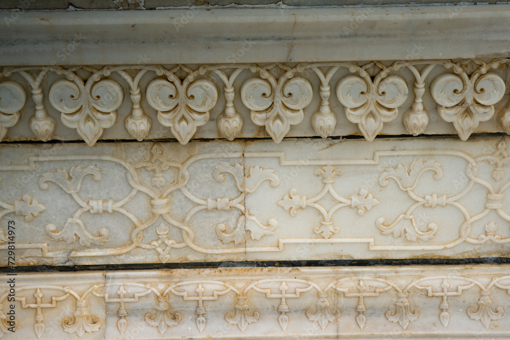 Taj Mahal building details at agra,Uttar Pradesh,india