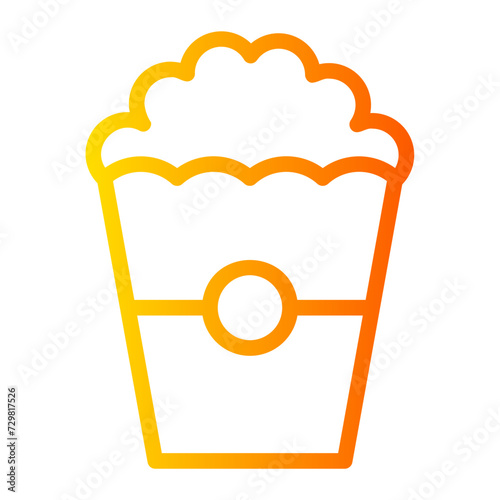 popcorn gradient icon