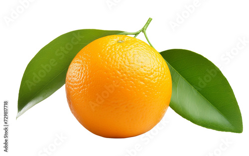 Citrusy Clementine in Isolation on White Background