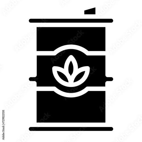 Oil Barrel glyph icon