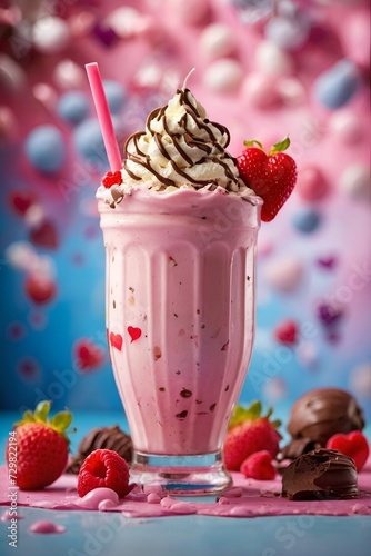 Strawberry smoothie, Milkshake, Milk, Smooties photo