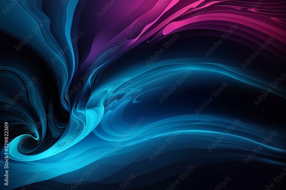 Obraz premium Abstract background waves color, created by ai generated