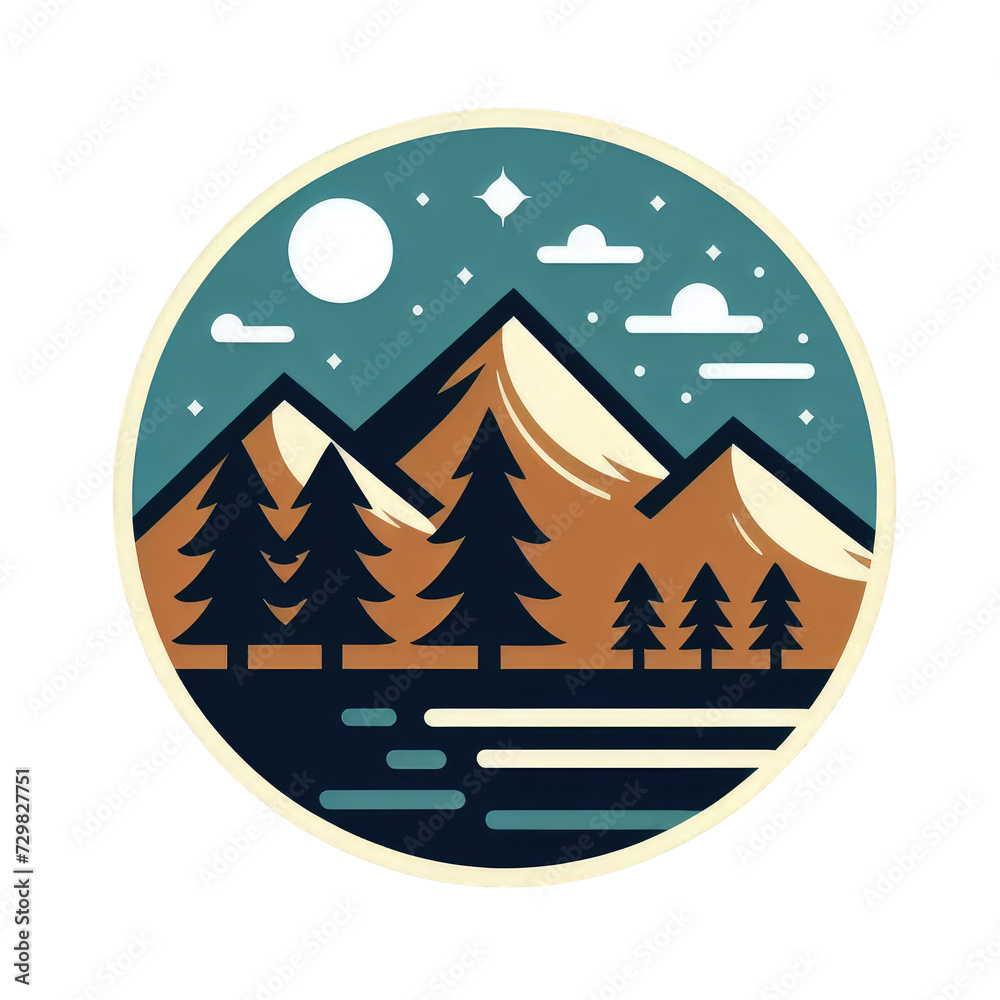 logo PNG illustration Mountain and sky