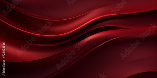 Free Glowing Cool Red Wave Background Illustration, Red With A Stylish Metallic Rim Background, Elegant Mesh Frame Textured Curtains , Generative AI