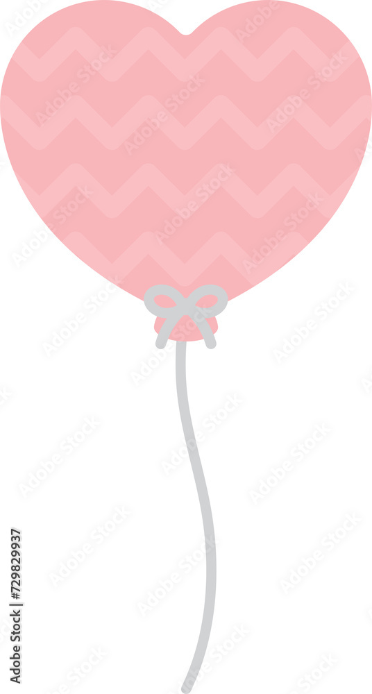 Cute pastel pink heart shaped balloons illustration. Baby and kids party decoration. Cute pastel pink heart shaped balloons illustration. Baby and kids party decoration.