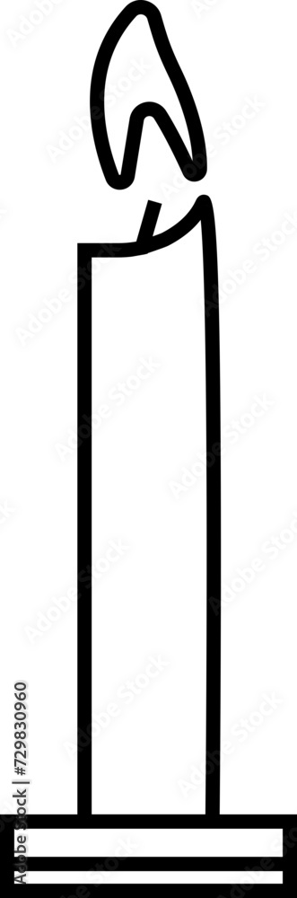 Candle silhouettes for religion commemorative and party icon. Vector Black linear symbol isolated on transparent background. Editable stroke for ui and ux, website or mobile application Candle silhouettes for religion commemorative and party icon. Vector Black linear symbol isolated on transparent background. Editable stroke for ui and ux, website or mobile application