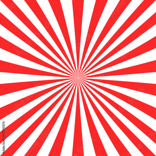 Red Radial Lines Comical