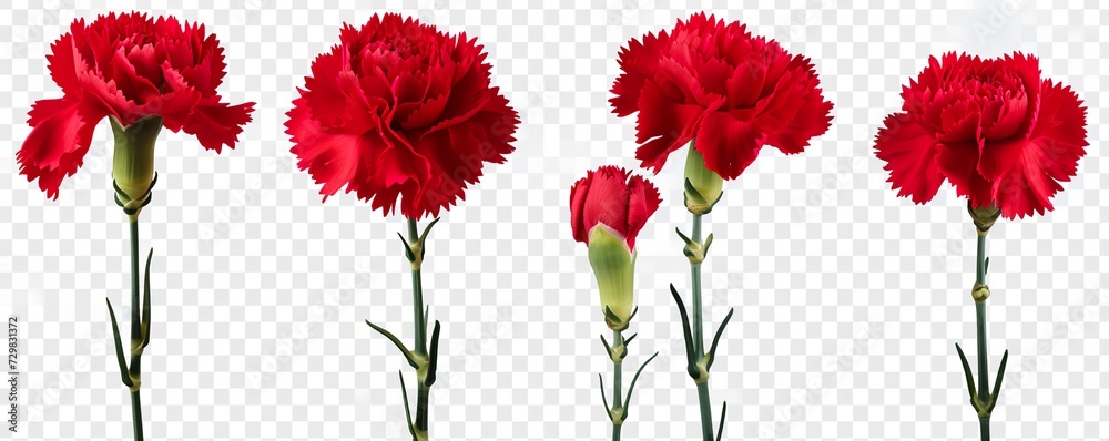 red carnation flowers