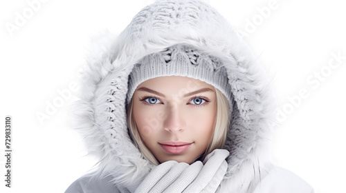 Cold Comfort Dry Skin on Transparent Background, PNG, Generative Ai photo