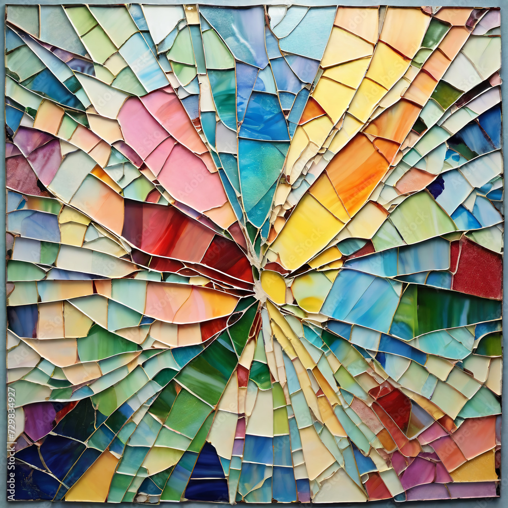 Fototapeta premium Art drawn with only crayons 크레파스만으로 그린예술Generative AI