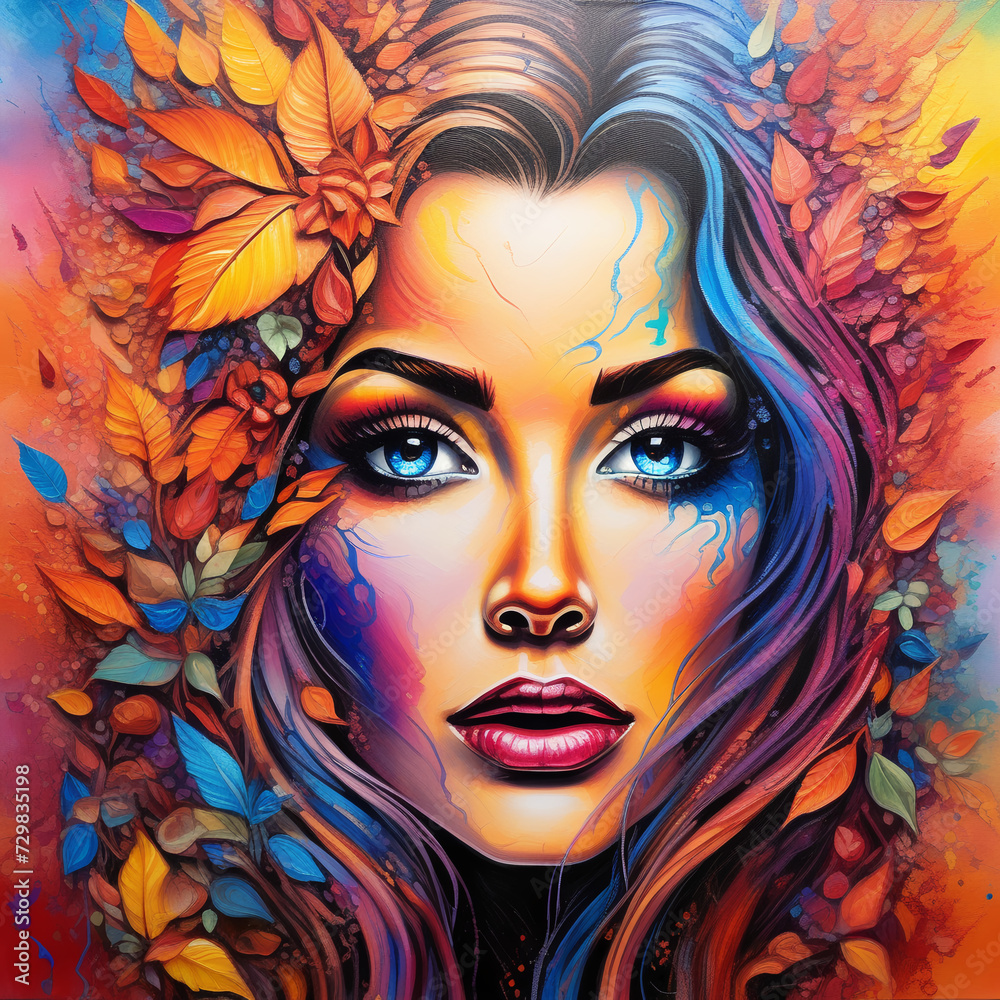 Art drawn with only crayons 크레파스만으로 그린예술Generative AI
