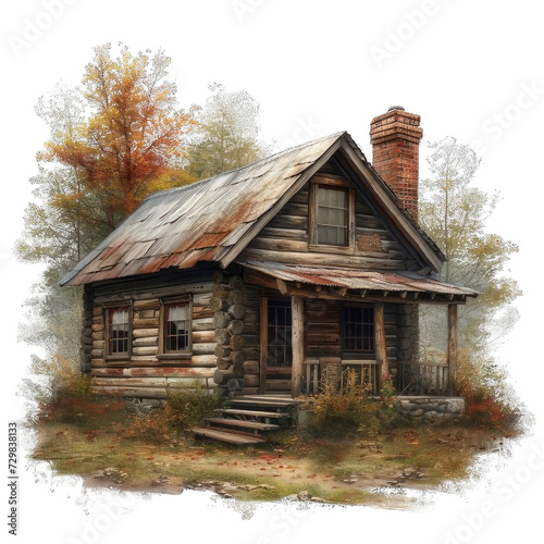 Woods-Rustic-Wooden-Cabin-0.png  © ThaiAi