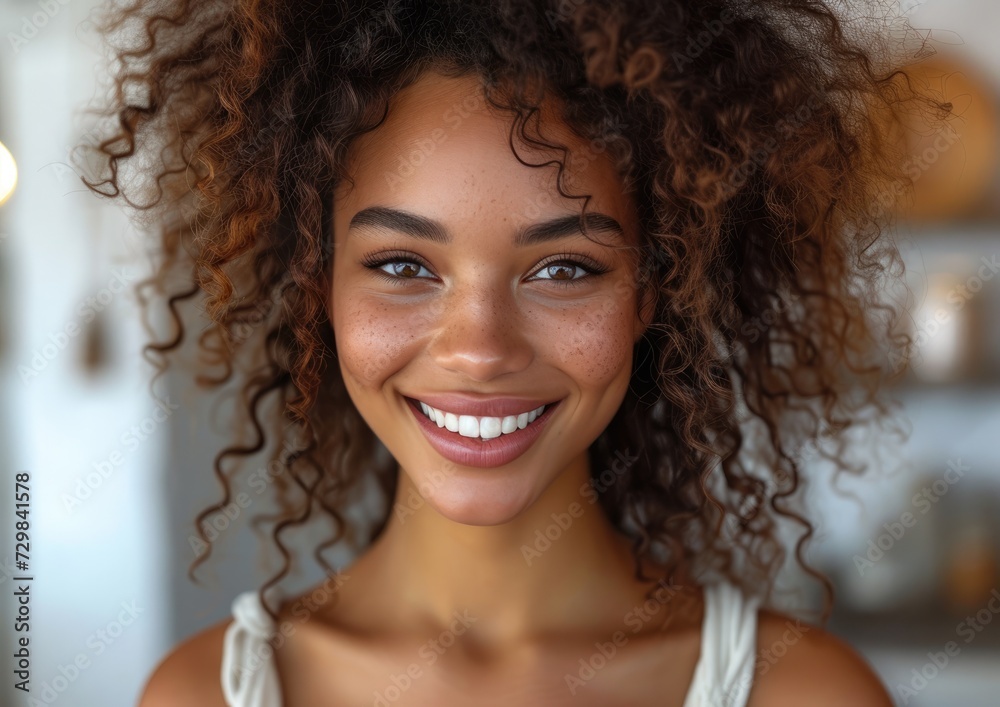 African American model girl with colorful sweatshirt in professional colorful photo studio background African American model girl with colorful sweatshirt in professional colorful photo studio background