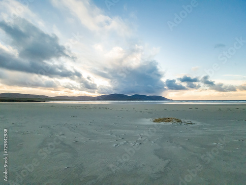 Sand storm at Dooey beach by Lettermacaward in County Donegal - Ireland photo