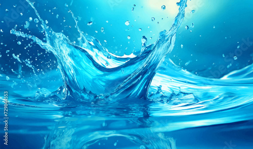 splashing water