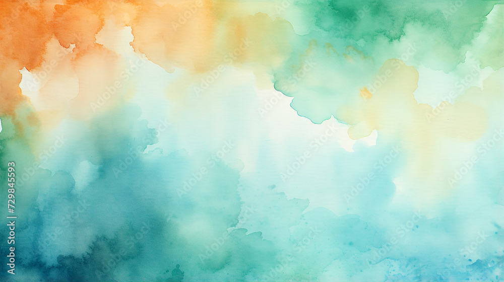 Turquoise_flat_Watercolor_gradient_backgroun