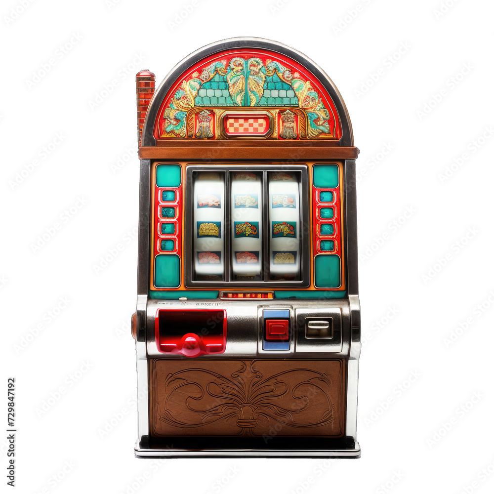 Casino. Style Slot Machine - Ideal for Gaming and Entertainment Themes. Isolated on a Transparent Background. Cutout PNG. Casino. Style Slot Machine - Ideal for Gaming and Entertainment Themes. Isolated on a Transparent Background. Cutout PNG.