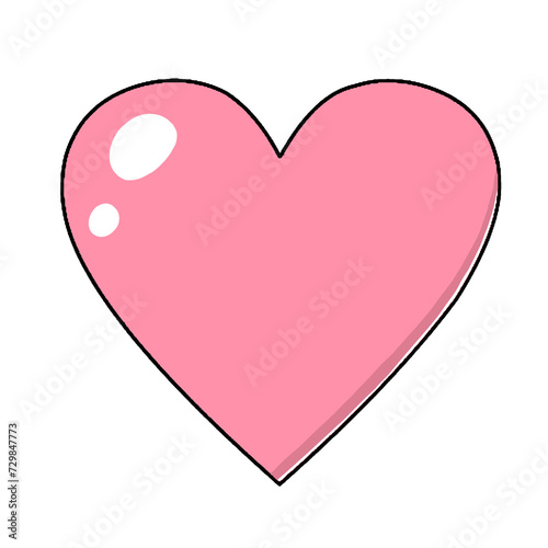 Lovely pink heart for vaentine
