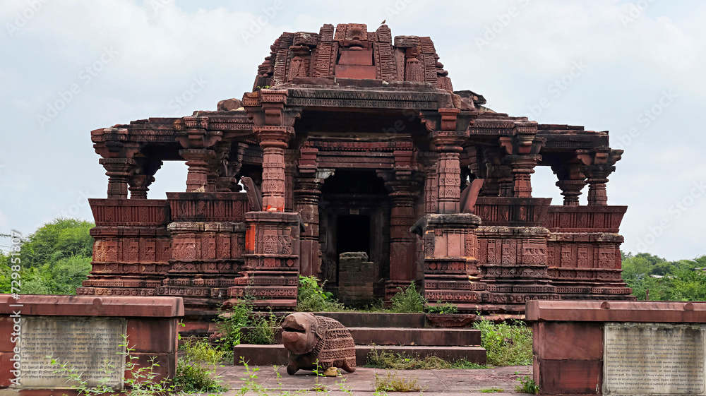 Front View of Bhand Devara Temple, 13th Century Temple, Bansthuni, Baran, Rajasthan, India. Front View of Bhand Devara Temple, 13th Century Temple, Bansthuni, Baran, Rajasthan, India.