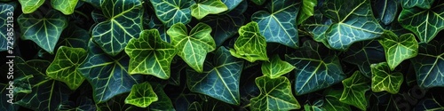 Ivy green plant texture background Generative AI