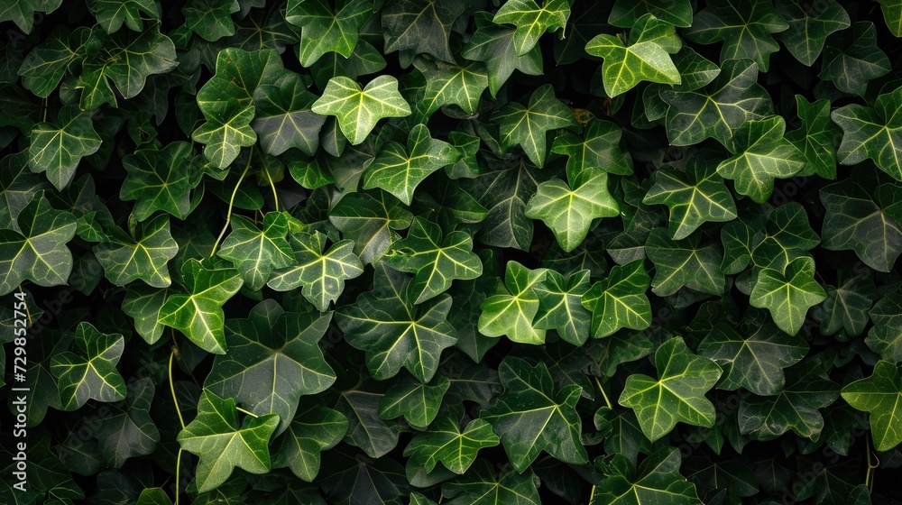 Obraz premium Ivy green plant texture background Generative AI