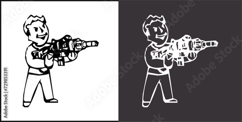 IIlustration Vector graphics of Pip Boy icon