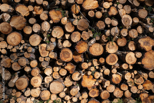 Detail of a wood pile. This photography makes a nice abstract picture.