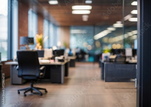 Sleek Office Elegance Modern Glass Workspace for Professional Meetings
