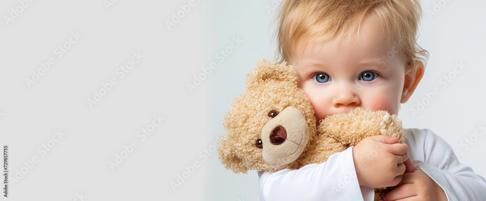 A Little Girl Is Holding A Teddy Bear In Front Of Her Face A Little Girl Is Holding A Teddy Bear In Front Of Her Face