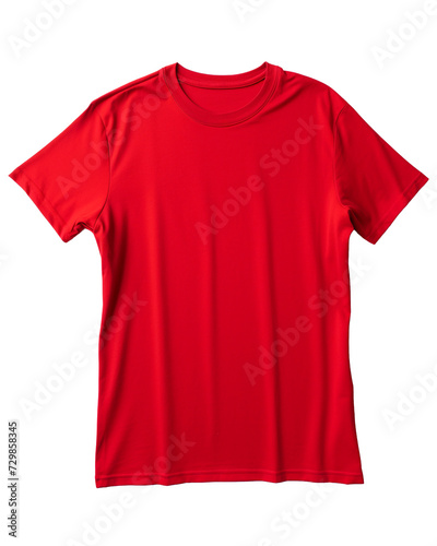 isolated illustration of red t-shirt. Created with Generative AI