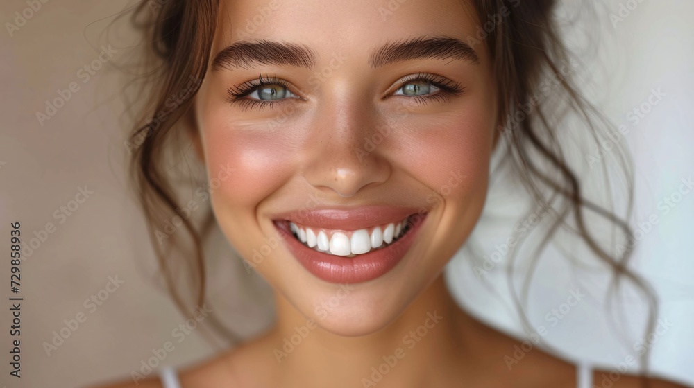 Glowing Girl with Perfect Teeth A Celebration of Self-Love and Confidence Generative AI Glowing Girl with Perfect Teeth A Celebration of Self-Love and Confidence Generative AI