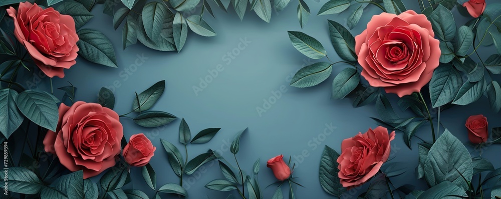roses frame roses frame