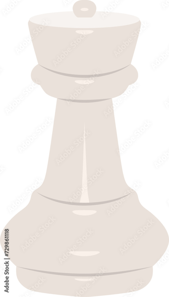 Chess piece white rook. Vector illustration isolated on white background. Chess piece white rook. Vector illustration isolated on white background.