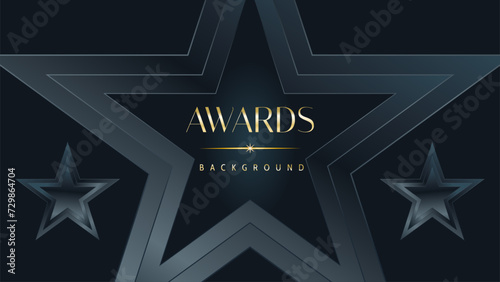 Awarding the nomination ceremony luxury black wavy background. Wedding entertainment night. Elegant luxury shine modern template certificate.