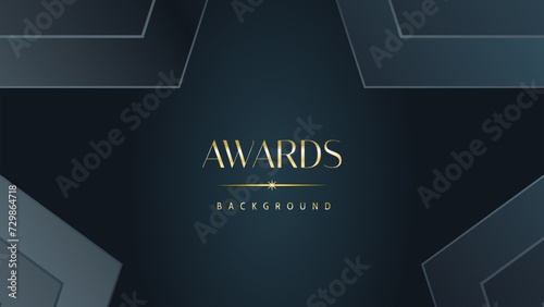 Awarding the nomination ceremony luxury black wavy background. Wedding entertainment night. Elegant luxury shine modern template certificate.