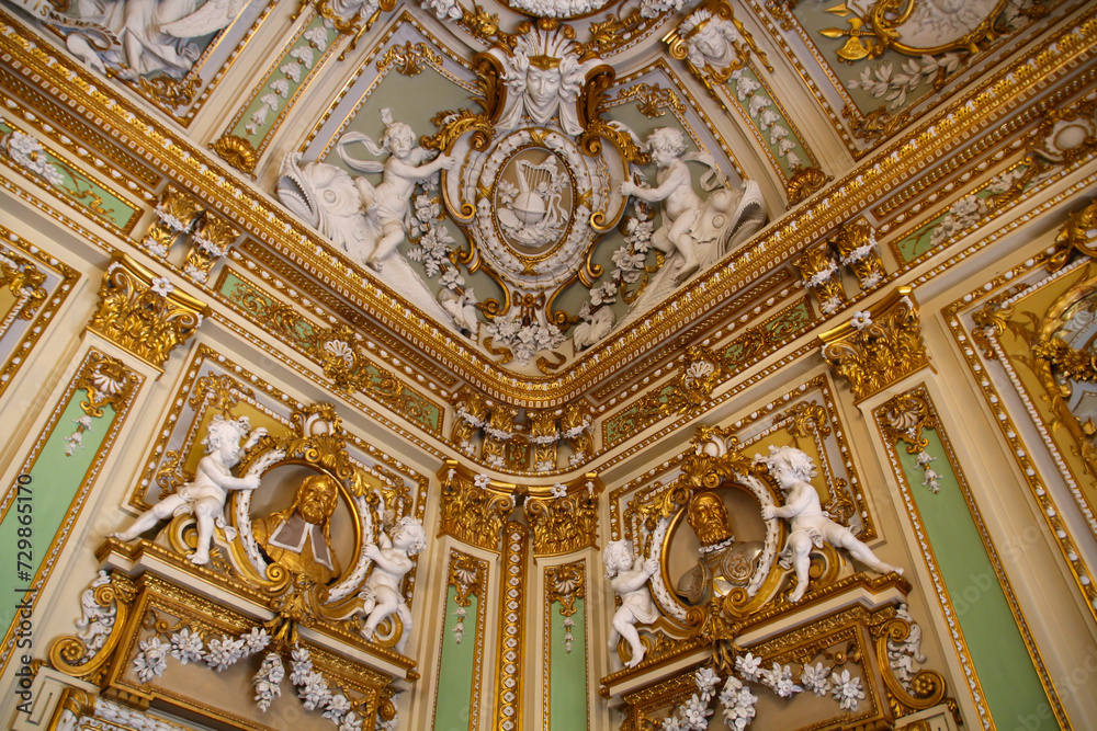 Interior view of the Palazzo Parisio in Naxxar, Malta 