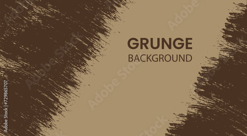 Cafe Noir and Light Taupe Abstract Grunge Background