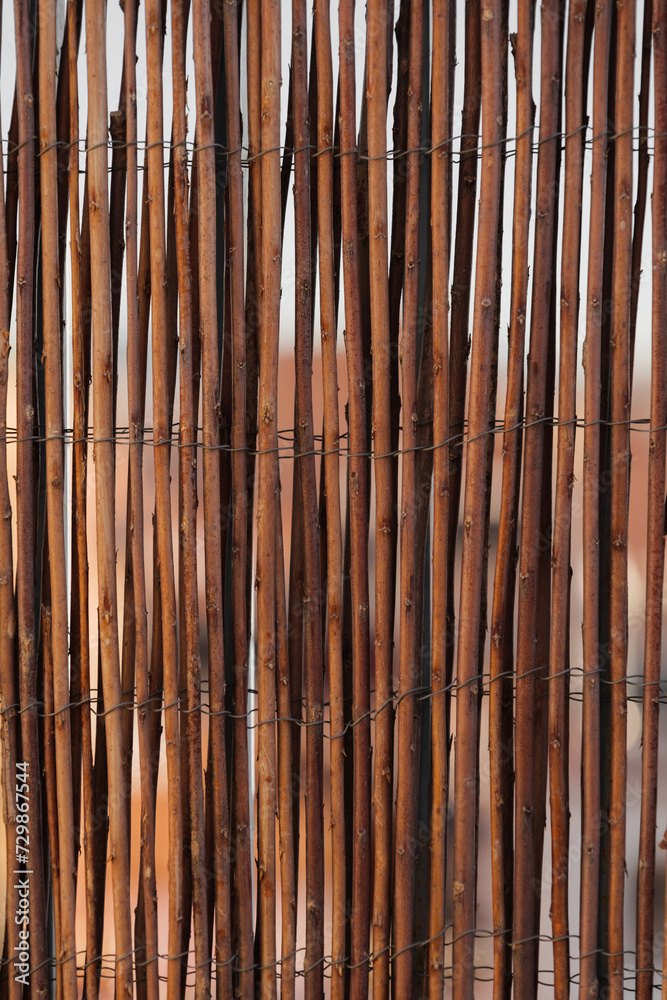 Rustic Brown Twig Fence Texture Background Rustic Brown Twig Fence Texture Background