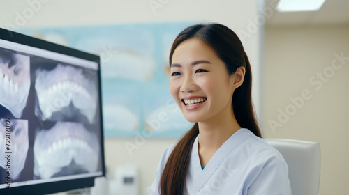 Portrait Of Beautiful Professional female dentist In Dental Clinic. Free Download Portrait Of Beautiful Professional female dentist In Dental Clinic. - GFXLoad